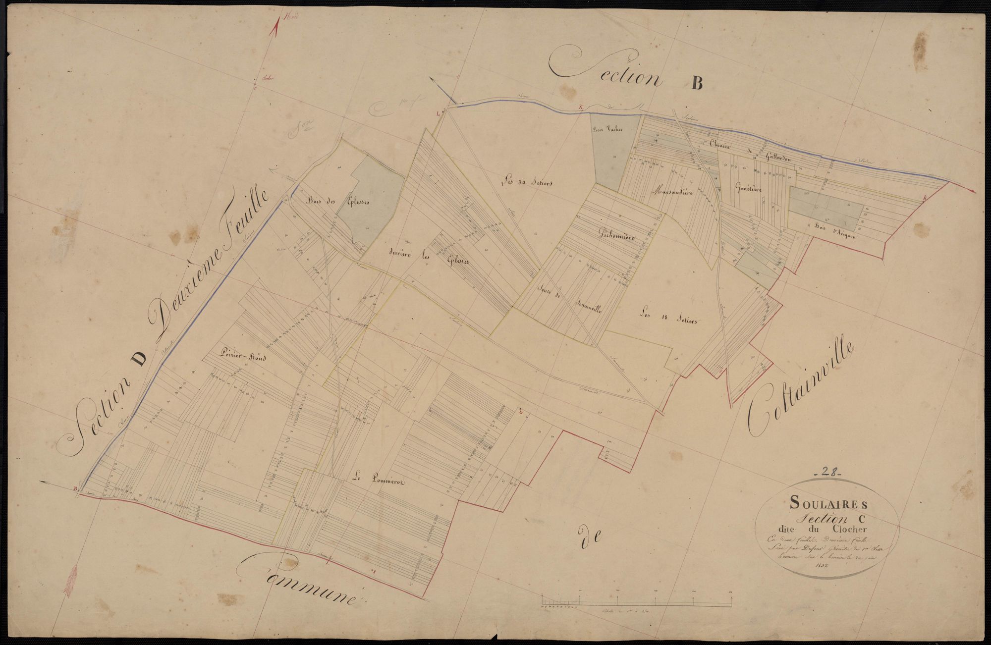 Section C, le Clocher, feuille 2.