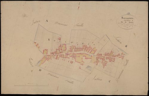 Section C, le Clocher, feuille 1.