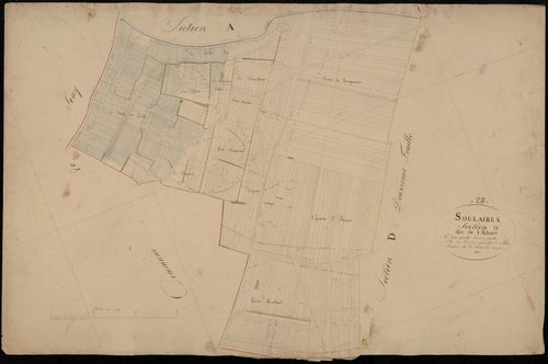 Section D, l'Alizier, feuille 1.