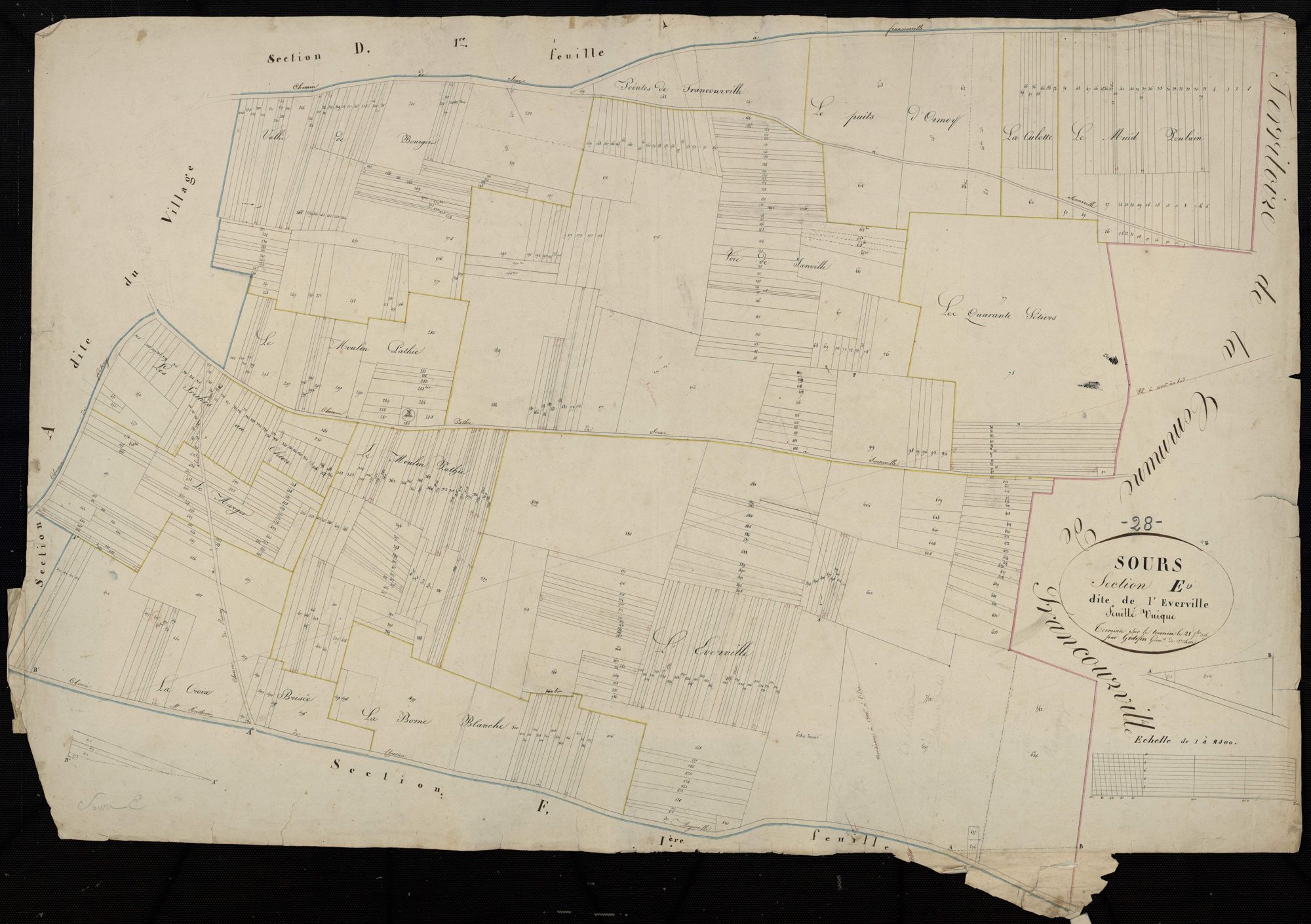 Section E, l'Everville, en une feuille.