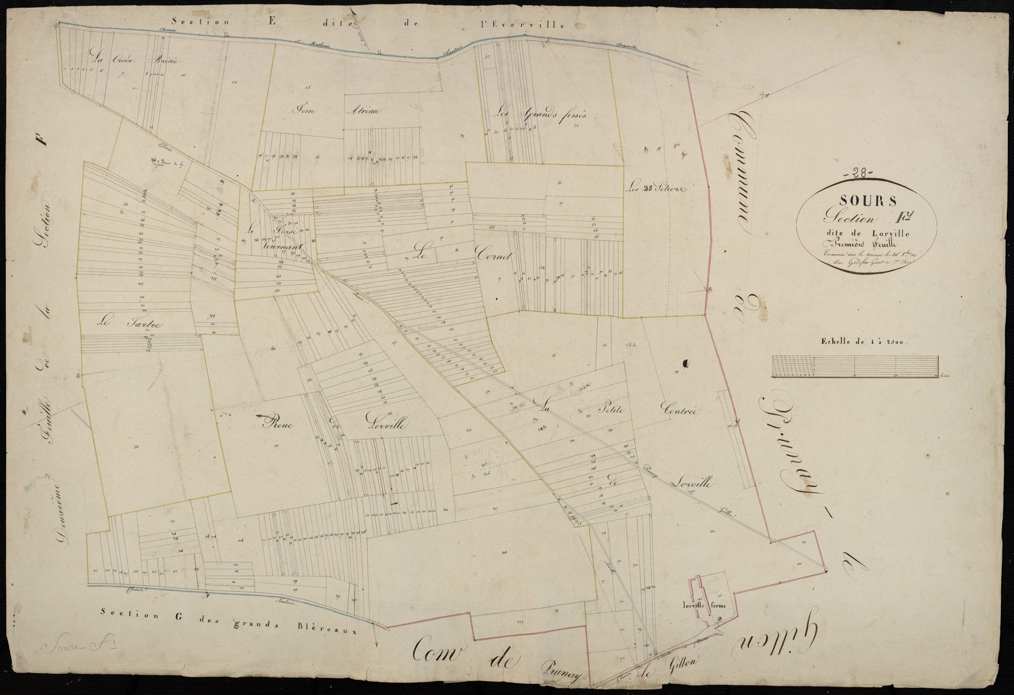 Section F, Lorville, feuille 1.