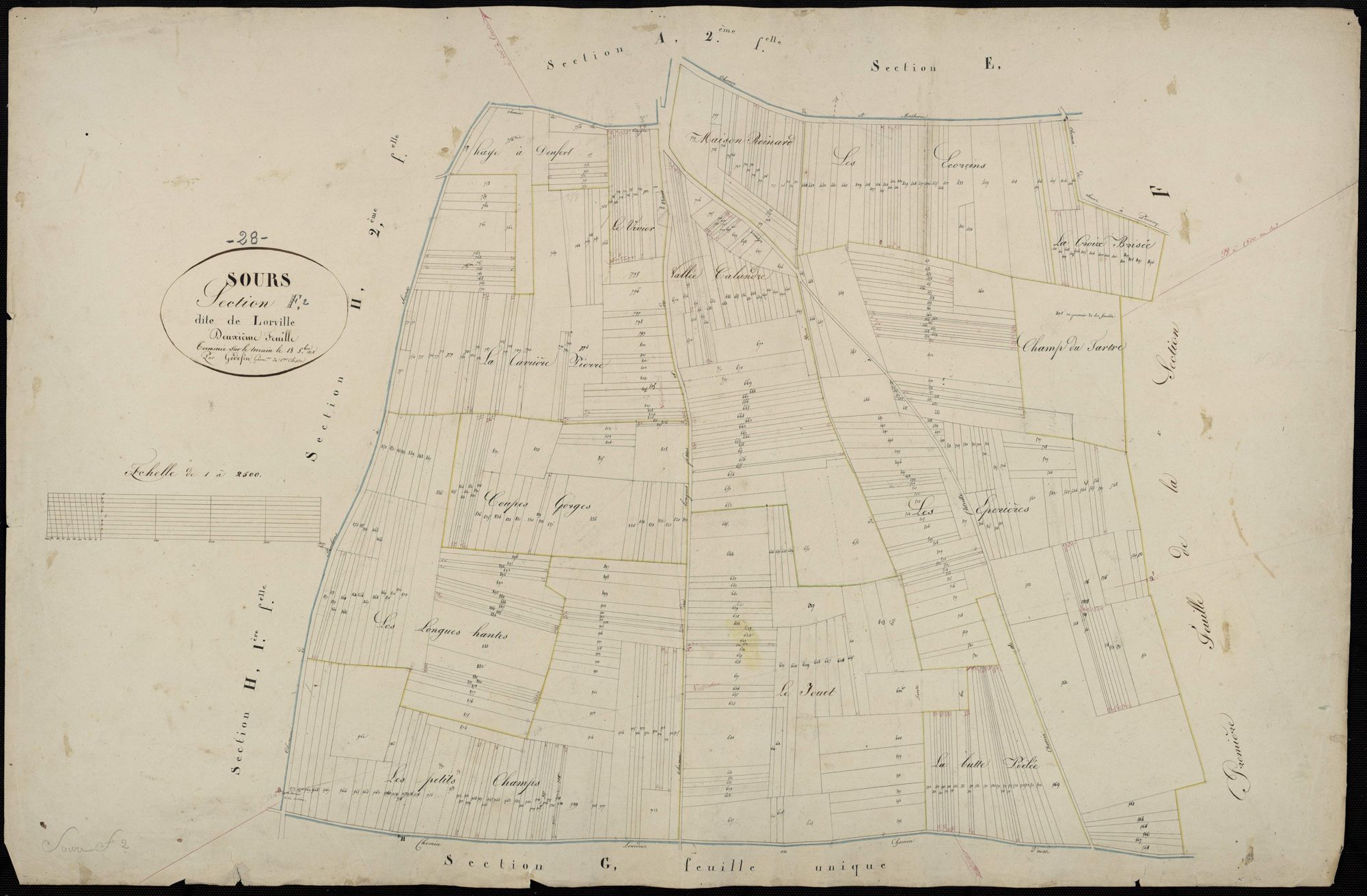 Section F, Lorville, feuille 2.