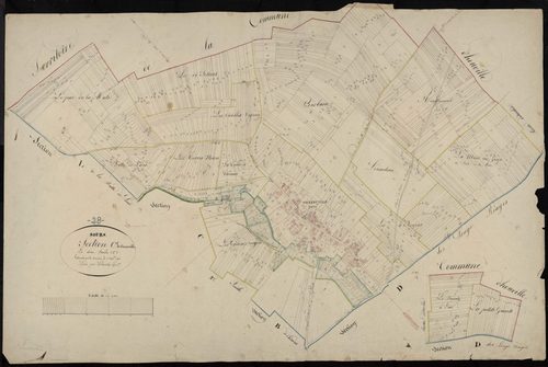 Section C, Generville, feuille 1 / Terminée sur le terrain par Monsieur Lelouatre, Géomètre.