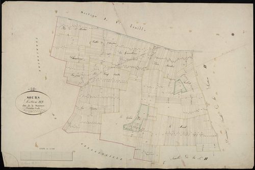 Section H, la Saussaye, feuille 3.