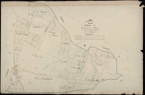Section J, Brétigny, feuille 2 / Terminée sur le terrain par Monsieur Lelouatre, Géomètre.