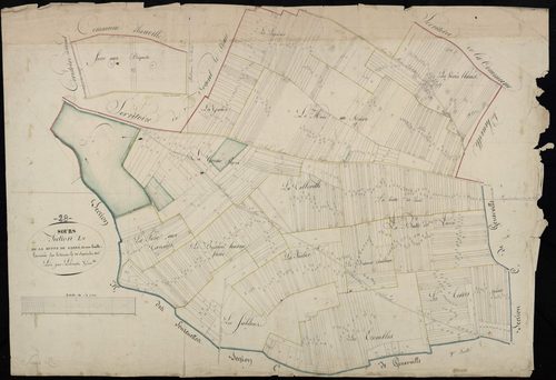 Section L, la Butte de Larré, en une feuille / Terminé sur le terrain par Monsieur Lelouatre, Géomètre.