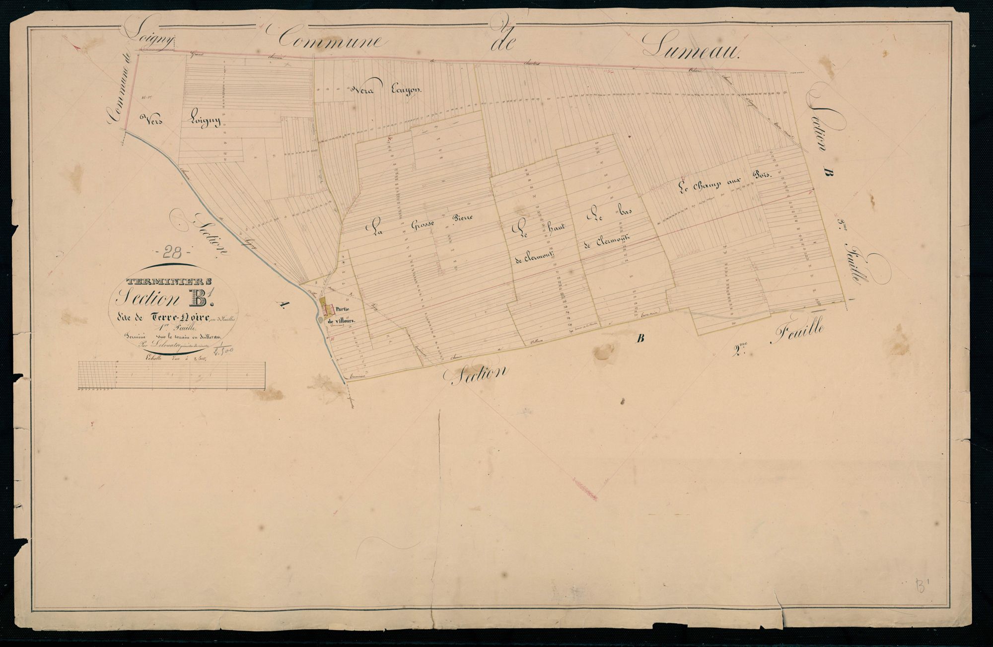 Section B, la Terre Noire, feuille 1.