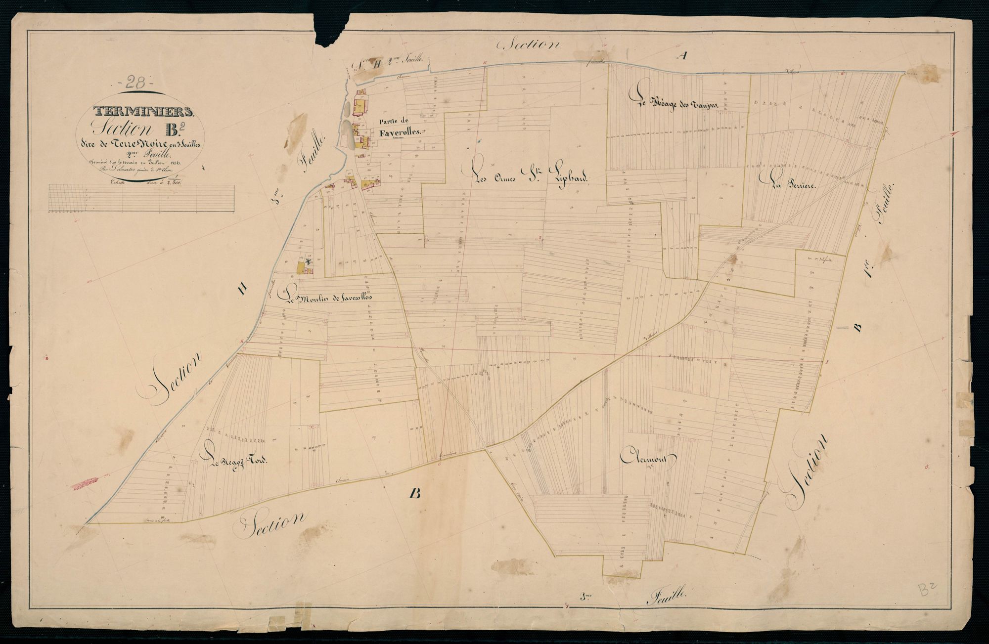 Section B, la Terre Noire, feuille 2.