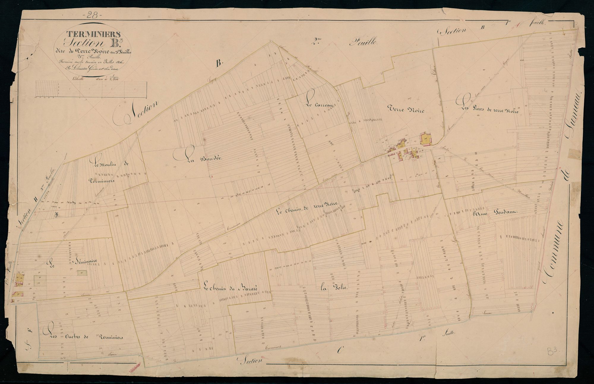 Section B, la Terre Noire, feuille 3.