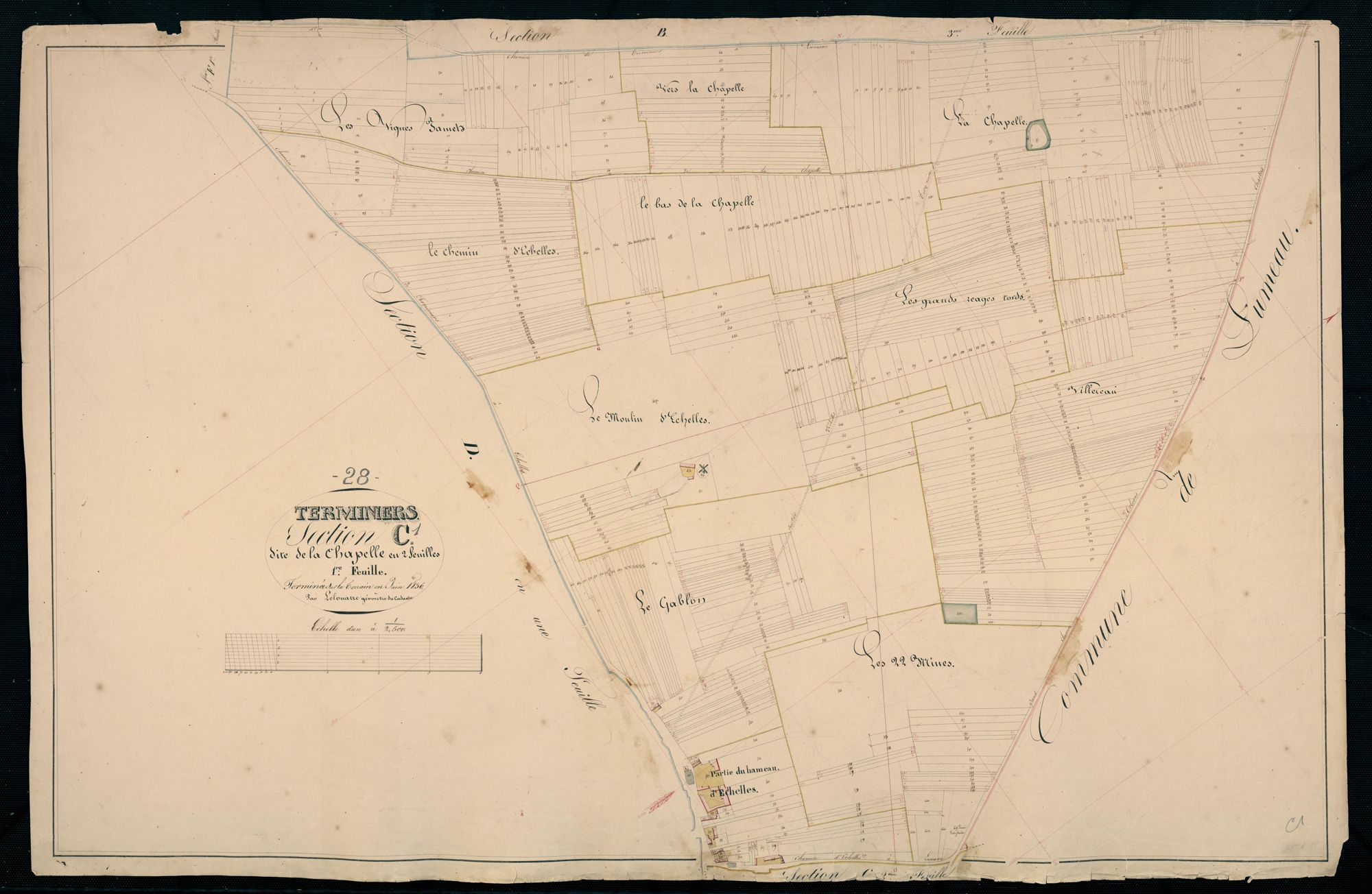 Section C, la Chapelle, feuille 1.