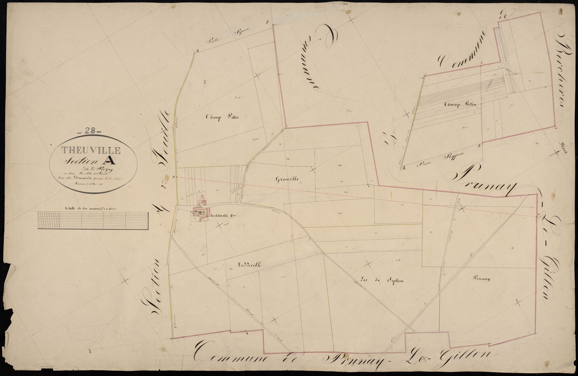 Section A, Rosay, feuille 3.