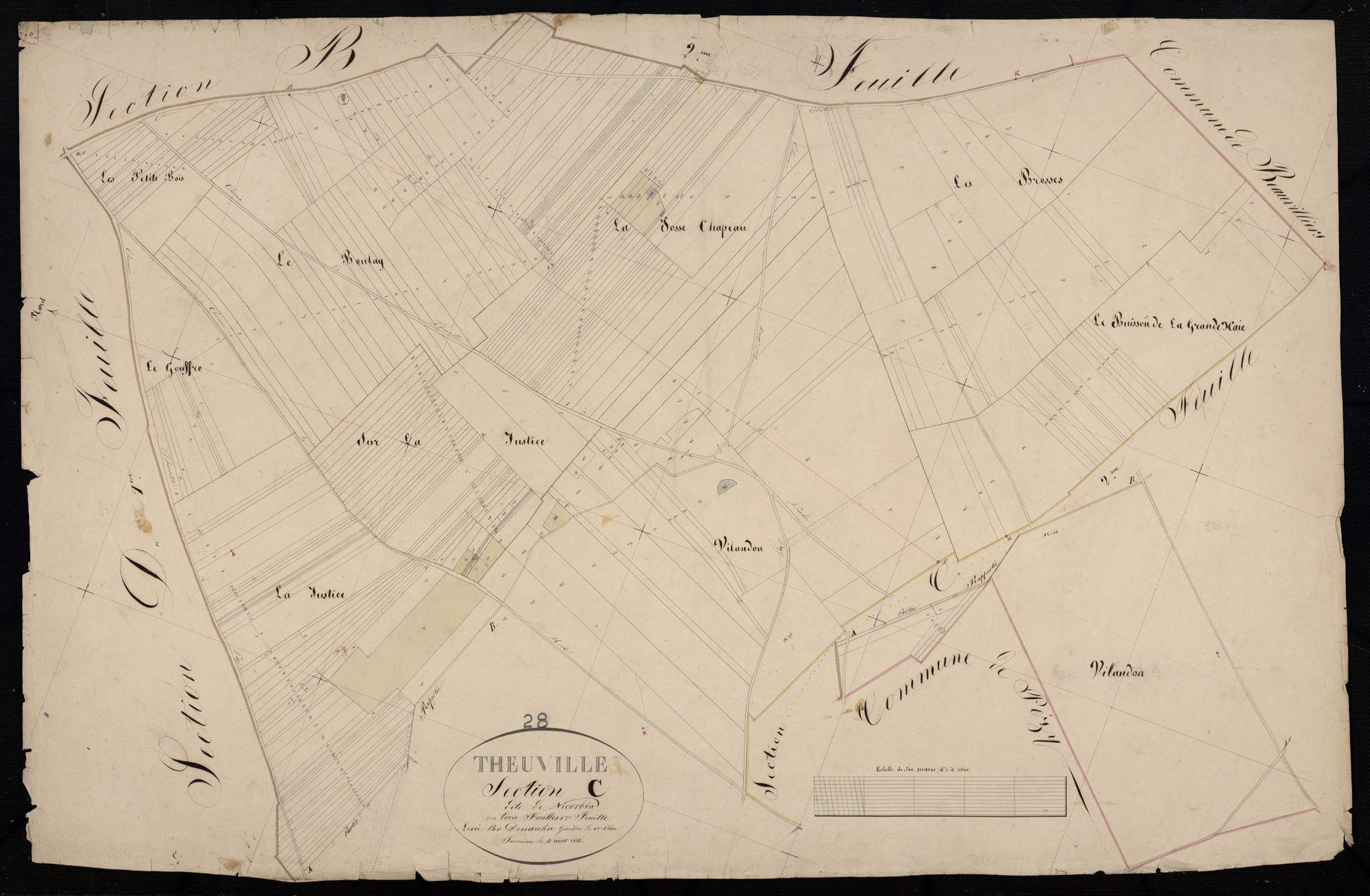 Section C, Nicorbin, feuille 1.
