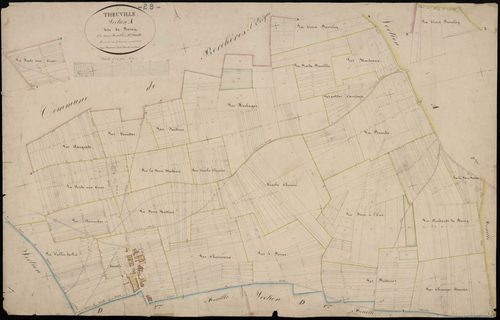 Section A, Rosay, feuille 1 / Terminée sur le terrain par Monsieur Masson, Géomètre secondaire.