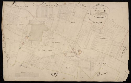 Section B, Baignaux, feuille 1.