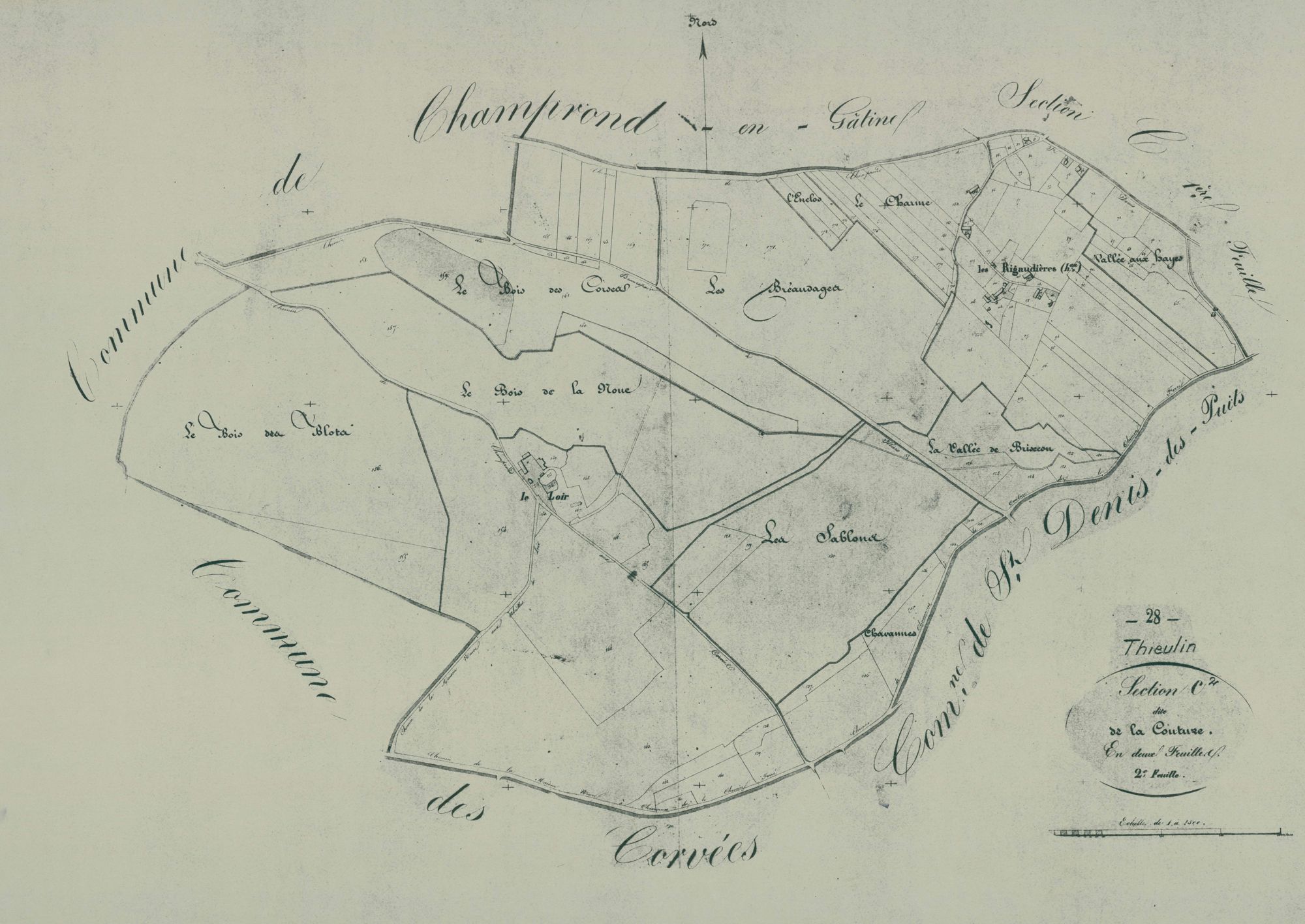 Section C, la Couture, feuille 2.