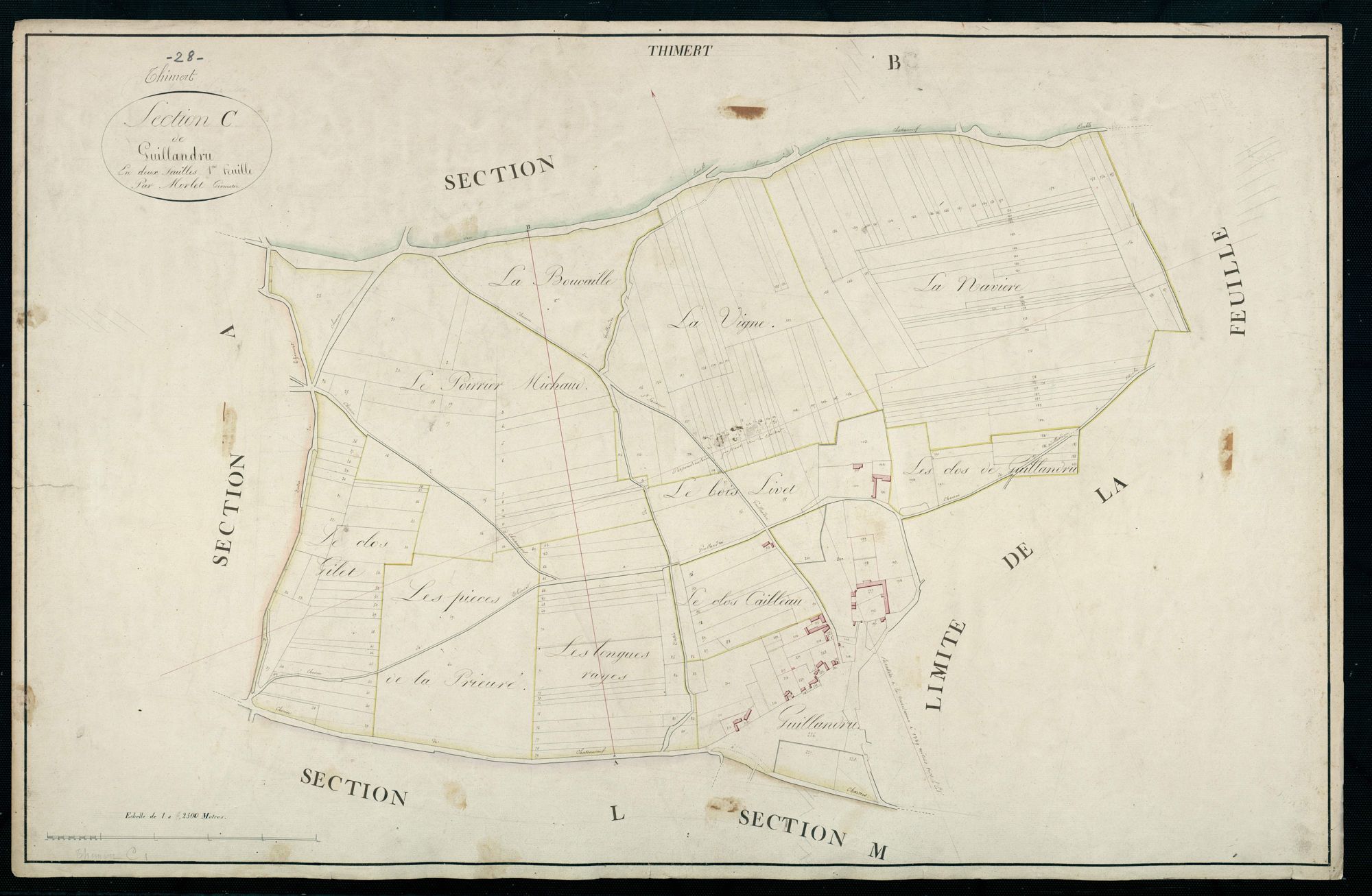 Section C, Guillandru, feuille 1.