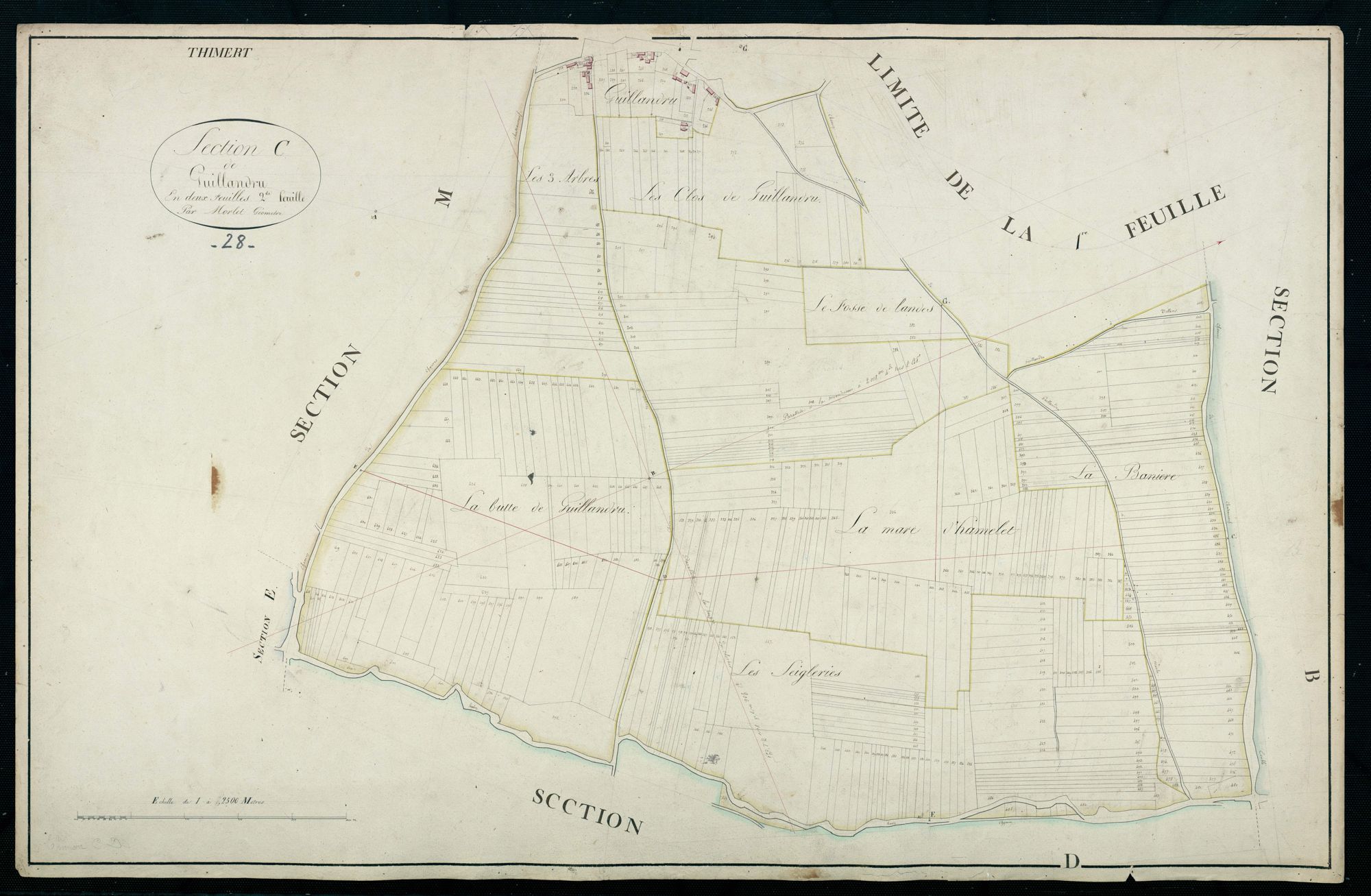Section C, Guillandru, feuille 2.