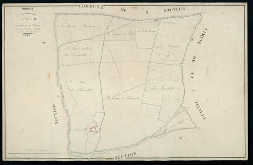 Section B, Loinville et Villers, feuille 1.