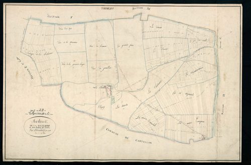 Section E, la Balivière, feuille 1.