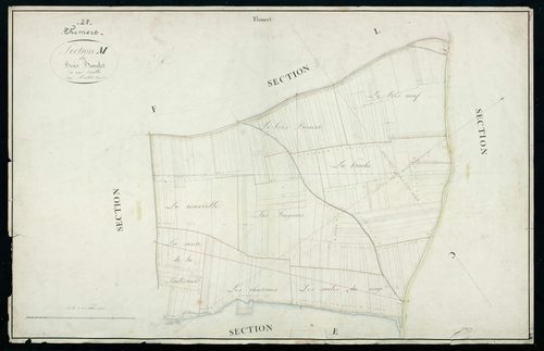 Section M, le Bois Boudet, en une feuille.