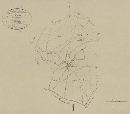 Tableau d'assemblage du plan parcellaire.