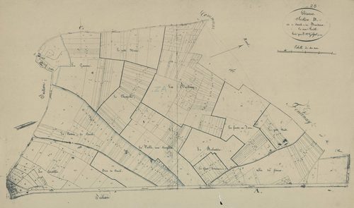 Section D, Creuil et les Bardoux, en une feuille.