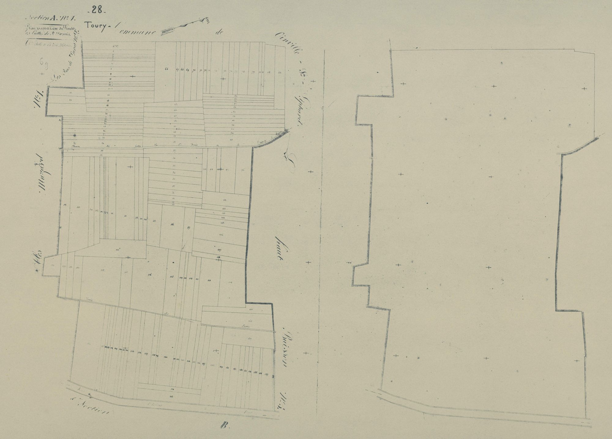 Section A, les Buttes de Saint-Denis, feuille 4.