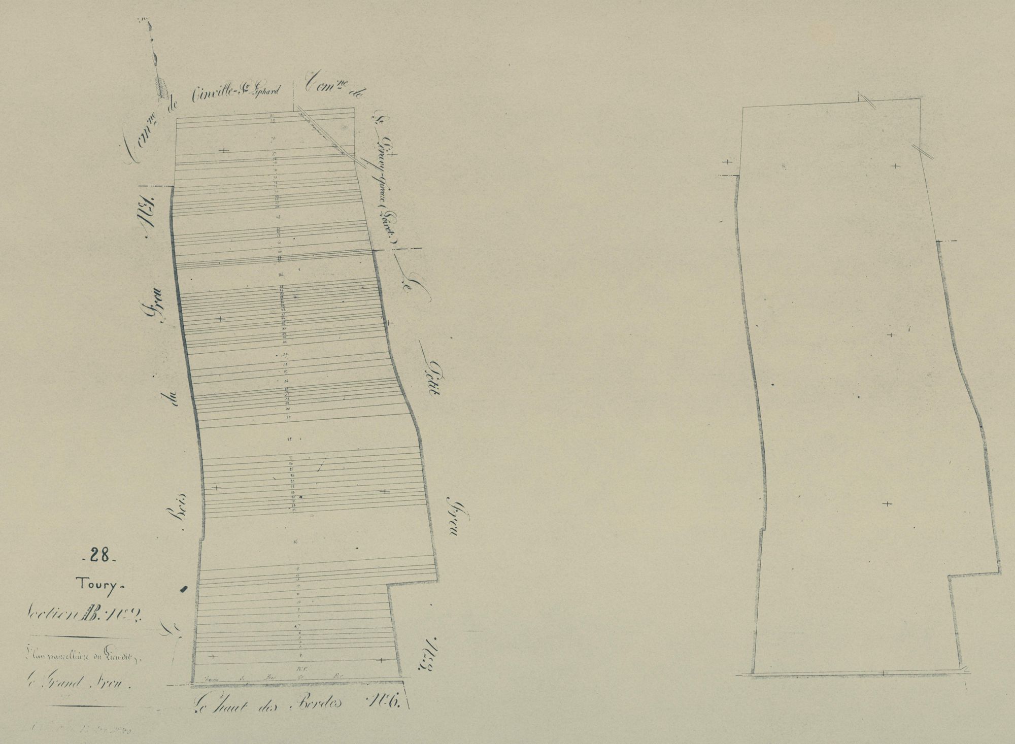 Section B, le Grand Frou, feuille 2.