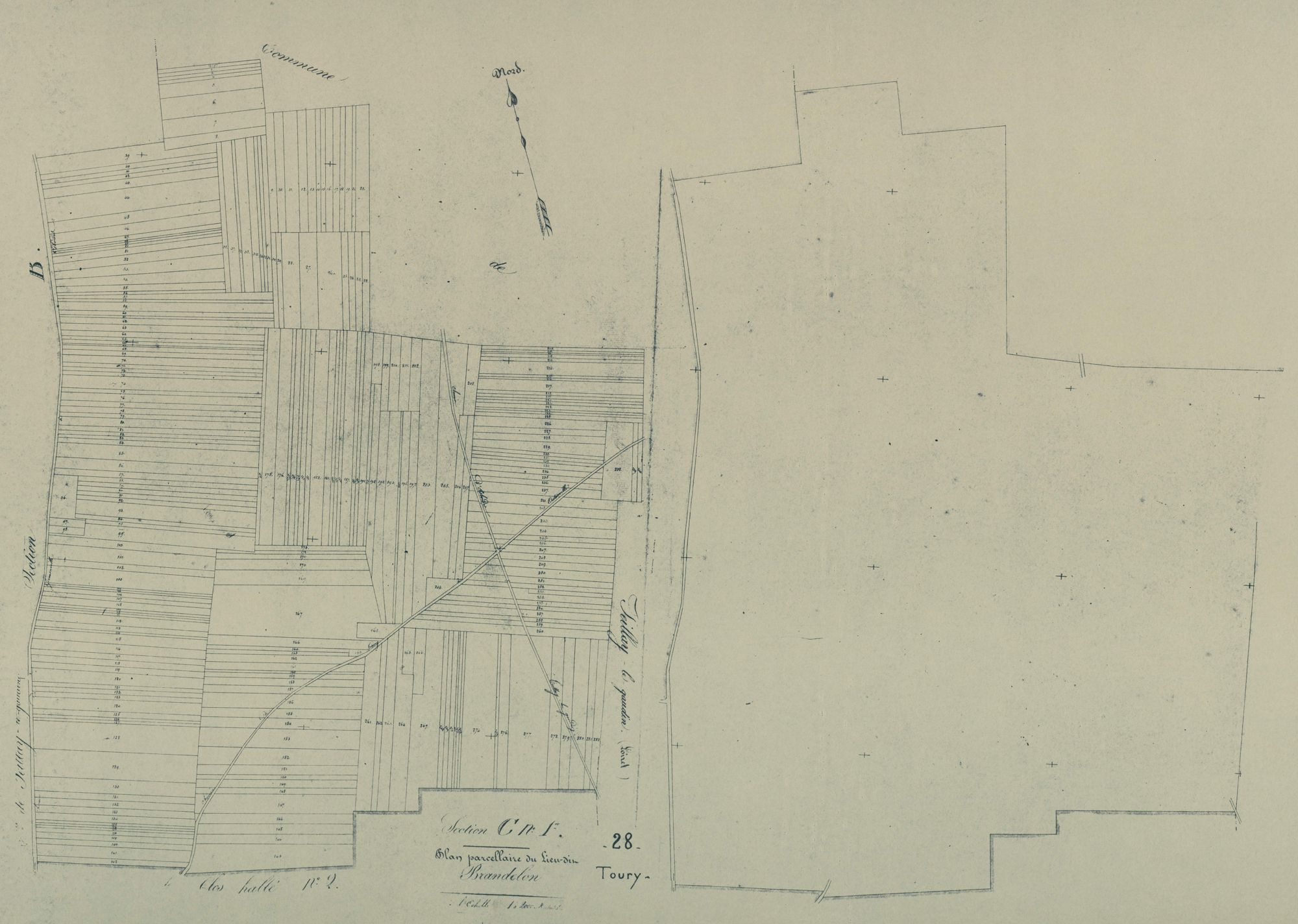 Section C, Brandelon, feuille 1.