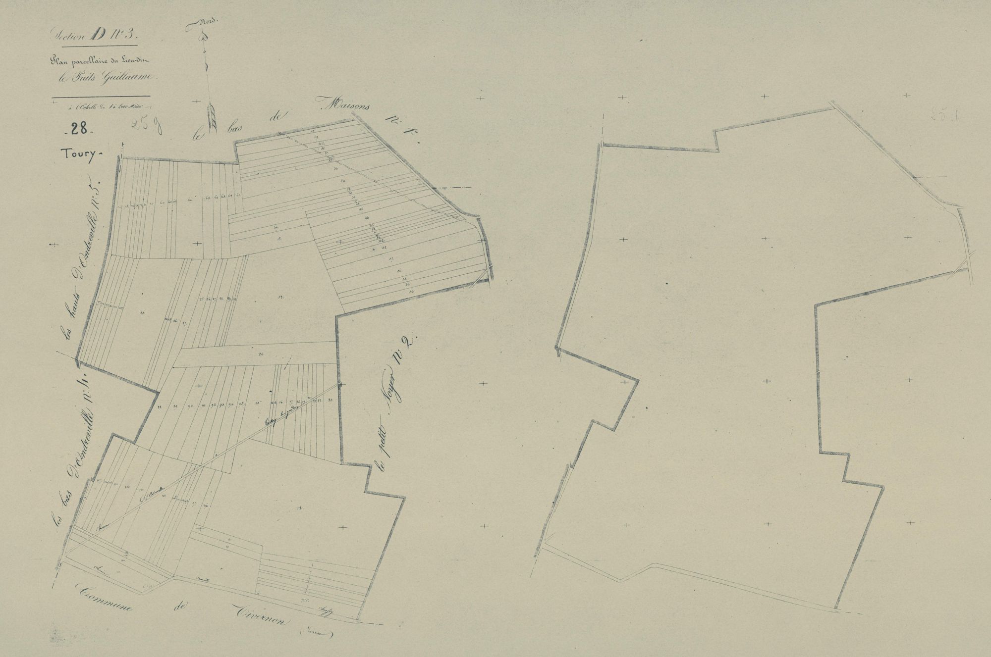 Section D, le Puits Guillaume, feuille 3.