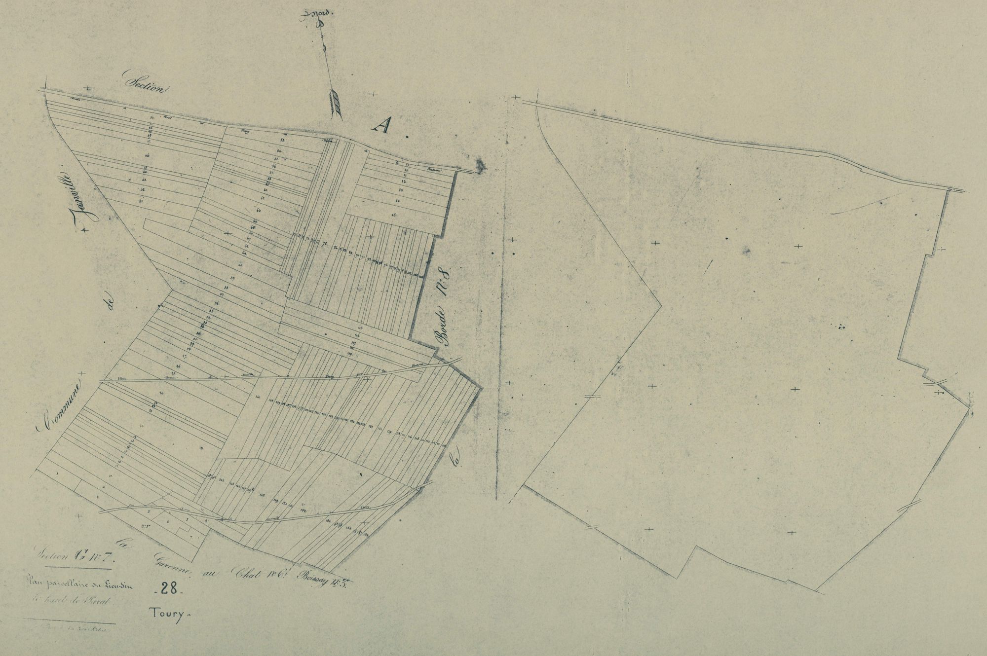 Section G, le Haut de Parat, feuille 7.