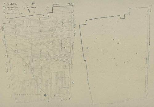 Section A, le Clos Muzard, feuille 1.