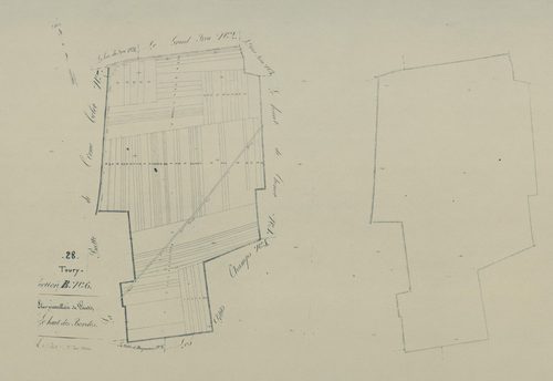 Section B, le Haut des Bordes, feuille 6.