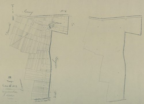 Section G, le Vivier, feuille 3.