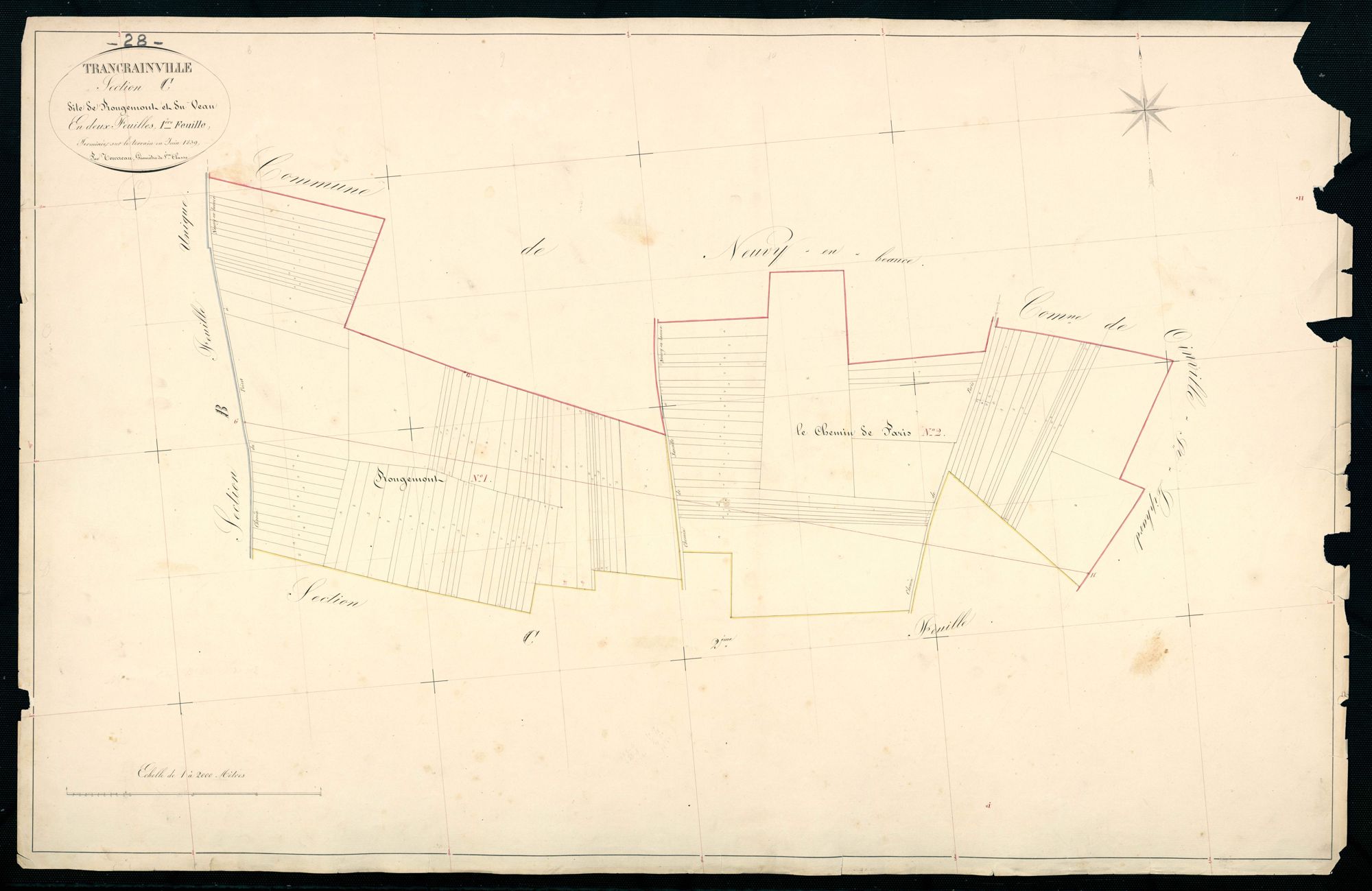 Section C, Rougemont et le Veau, feuille 1.