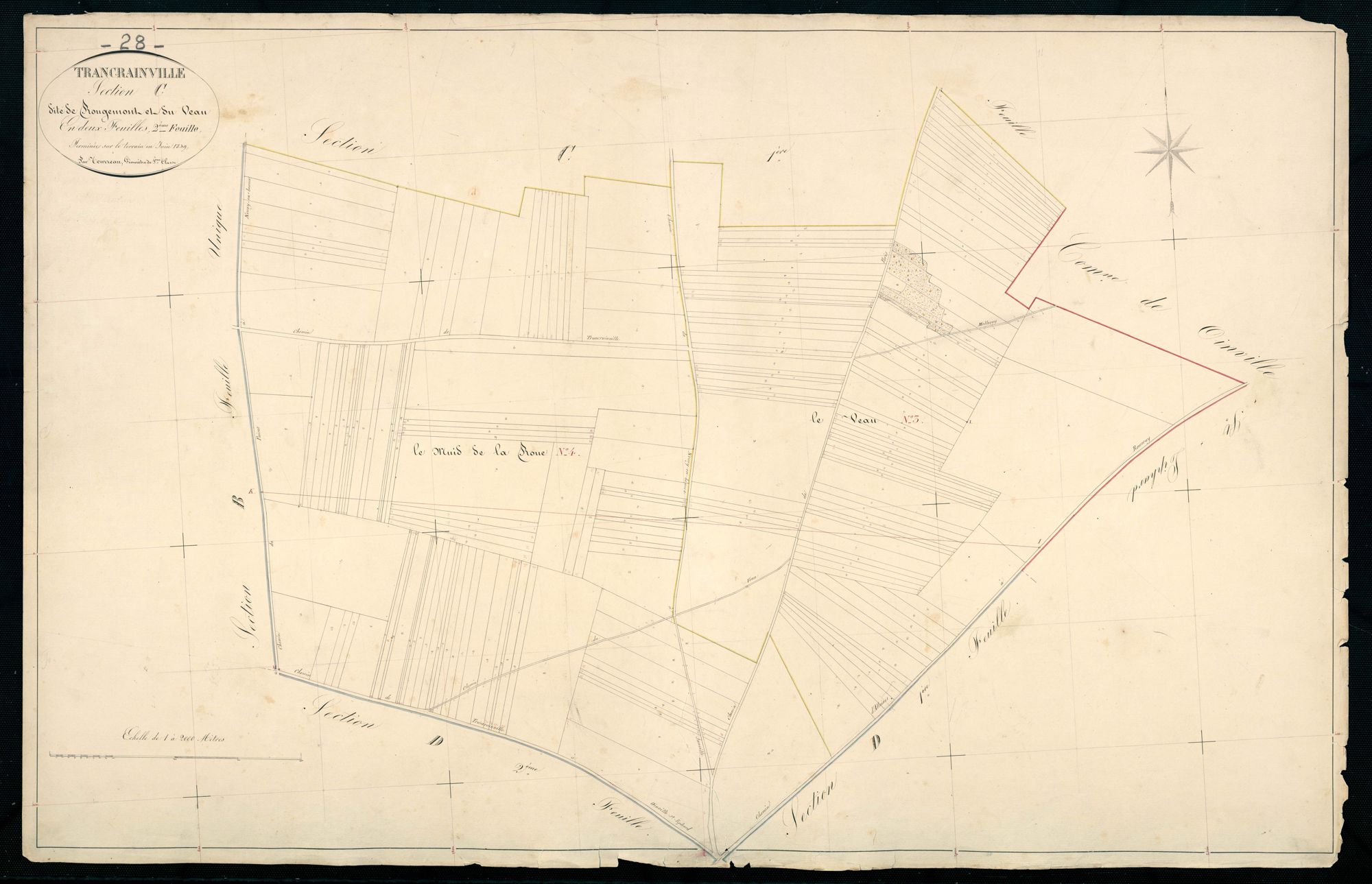 Section C, Rougemont et le Veau, feuille 2.