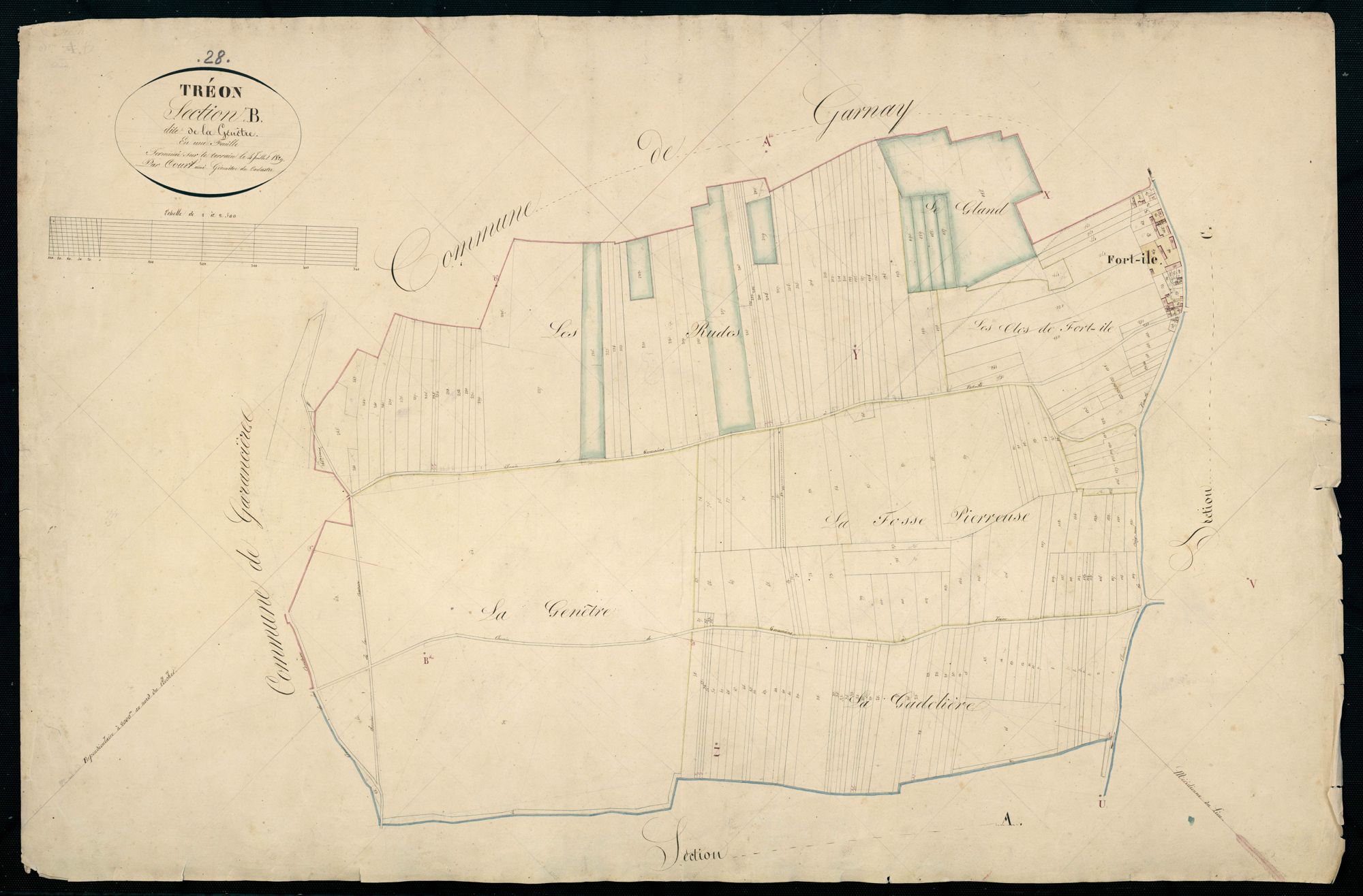 Section B, la Genêtre, en une feuille.