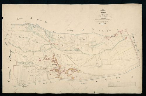 Section C, l'Eglise, en une feuille / Terminée sur le terrain par Monsieur Lelouatre, Géomètre.