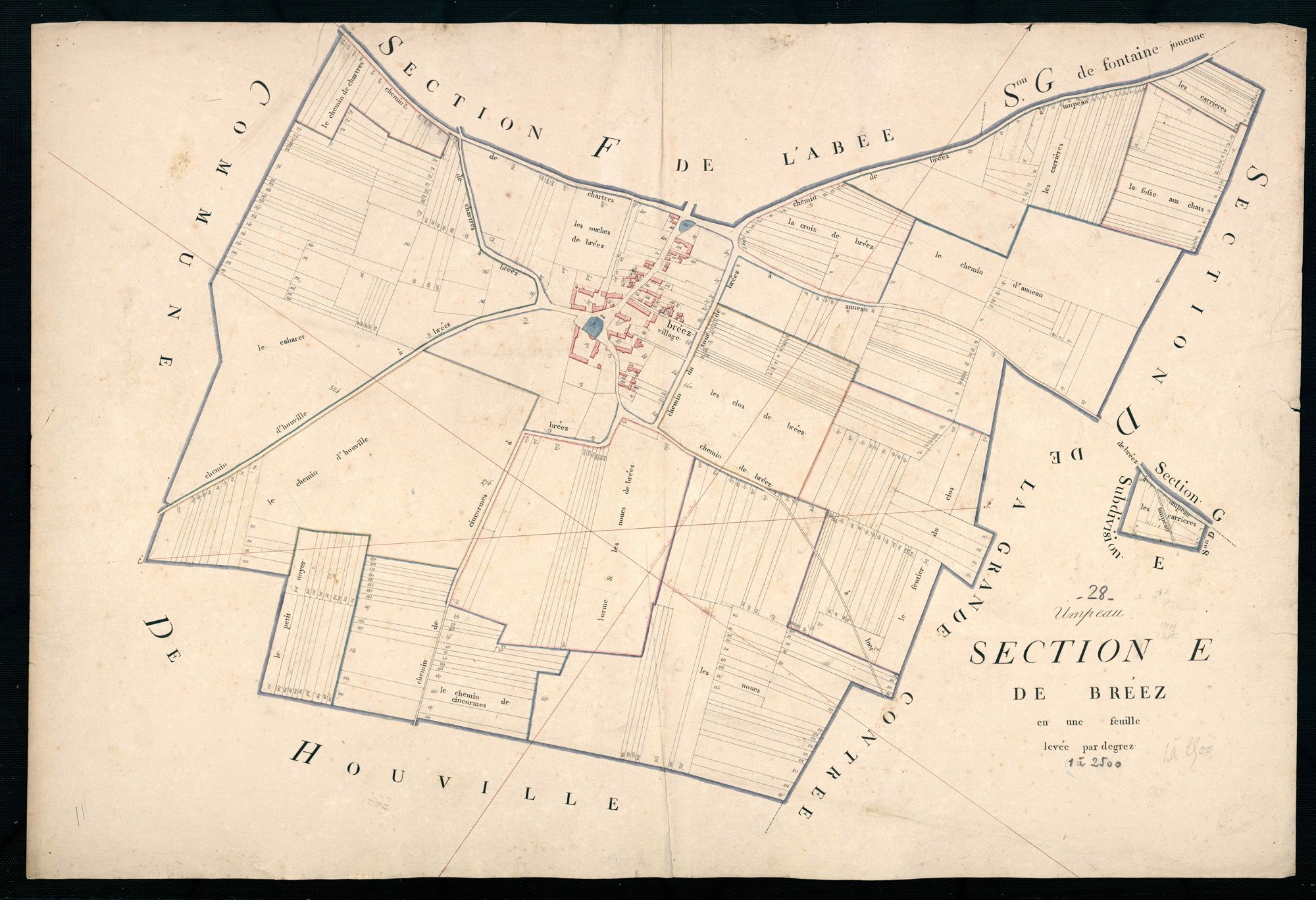 Section E, Bréez, en une feuille.