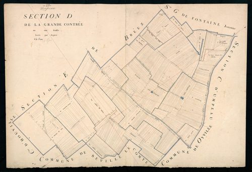Section D, la Grande Contrée, en une feuille.