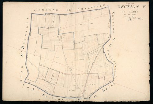 Section F, l'Abée, en une feuille.