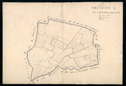 Section G, Fontaine Jouenne, en une feuille.