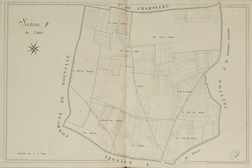 Section F, l'Abée, en une feuille.