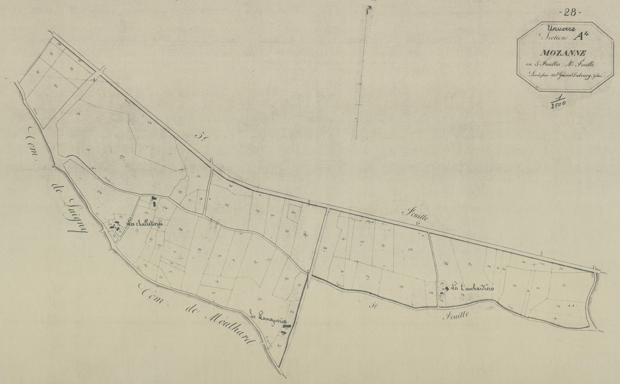 Section A, Mozanne, feuille 4.