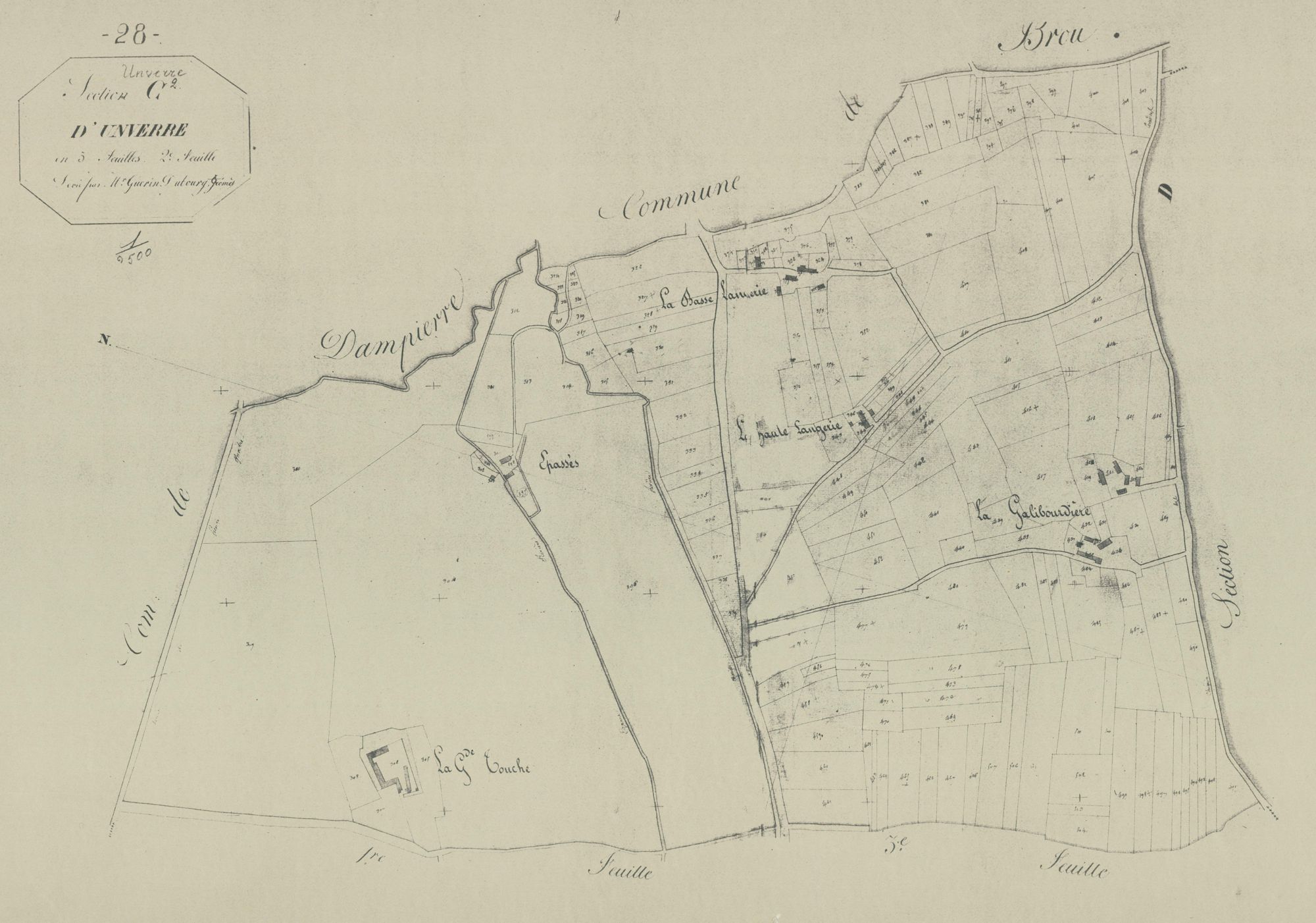 Section C, Unverre, feuille 2.