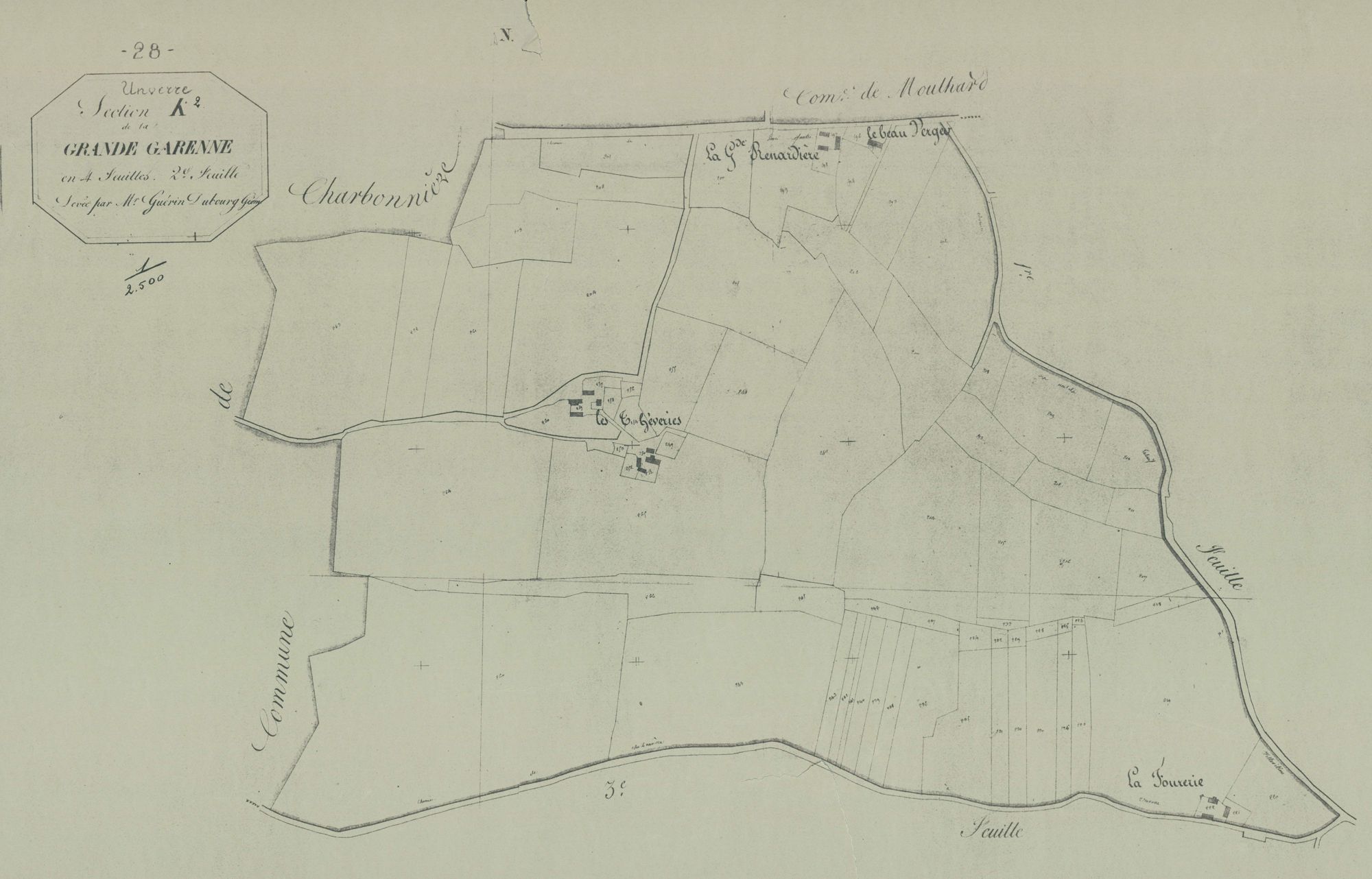 Section K, la Grande Garenne, feuille 2.