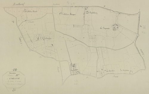 Section B, l'Ozanne, feuille 1.