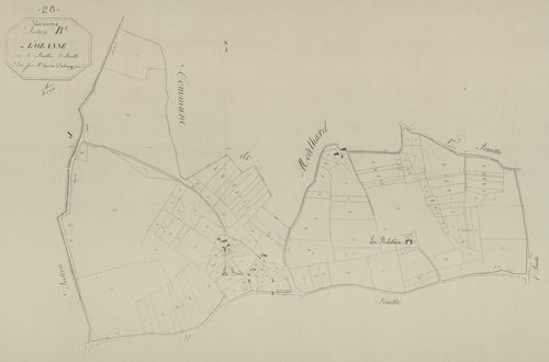 Section B, l'Ozanne, feuille 2.