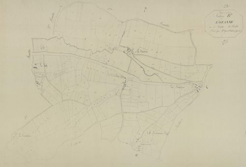 Section B, l'Ozanne, feuille 4.