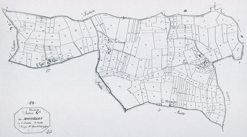 Section G, les Monvilles, feuille 2.